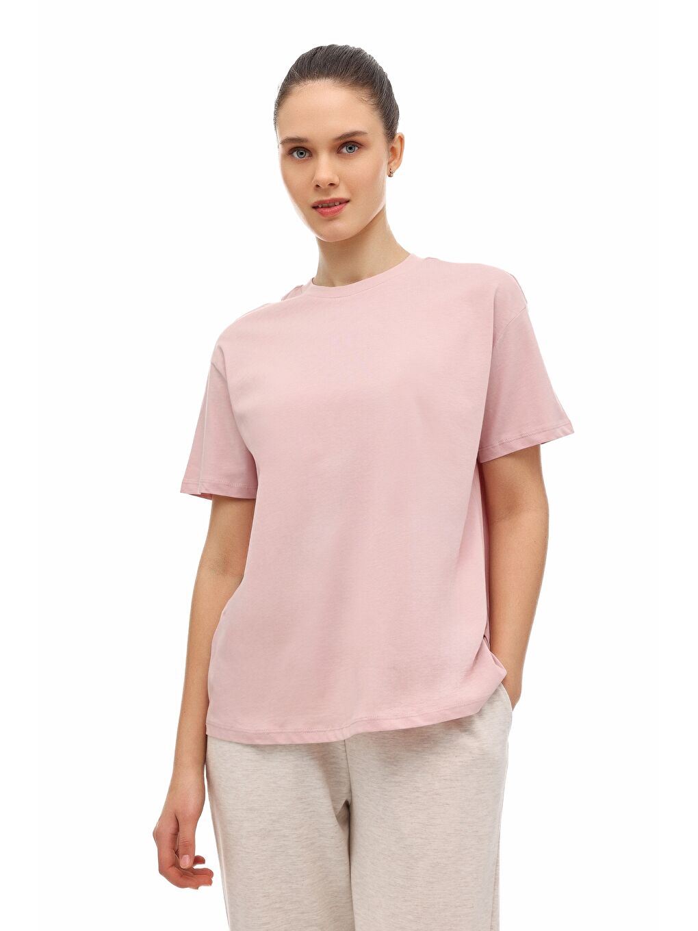 WB 11BANKO SN226 6FX Pembe Kadın Kısa Kol T-Shirt