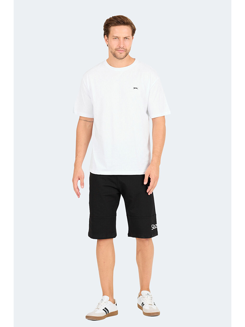 KARNEN OVER Erkek %100 Pamuk Tişört Beyaz-5