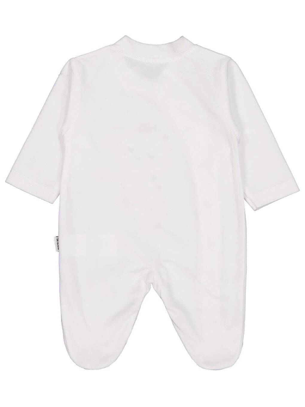 Minidamla Zürafa Nakış Çıtçıtlı 1-6 Ay Tulum - Ekru 1-3 Ay-1