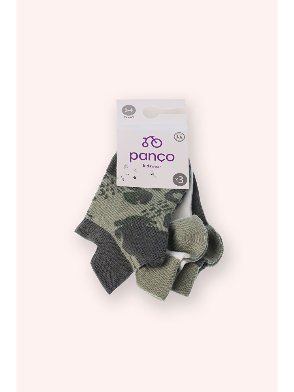 Karışık Kız Çocuk 3'lü Patik Çorap Seti-1