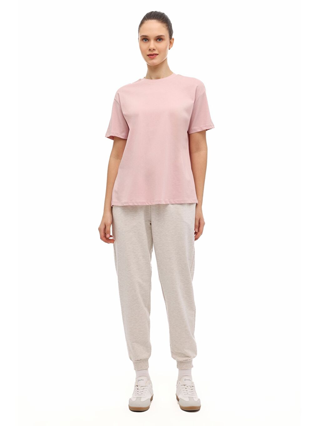 WB 11BANKO SN226 6FX Pembe Kadın Kısa Kol T-Shirt-2