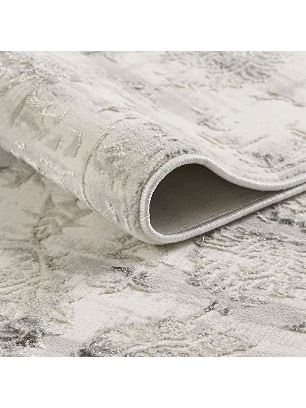 London Soft Tozumaz Antialerjik Halı - Gri - 120x180 cm-1