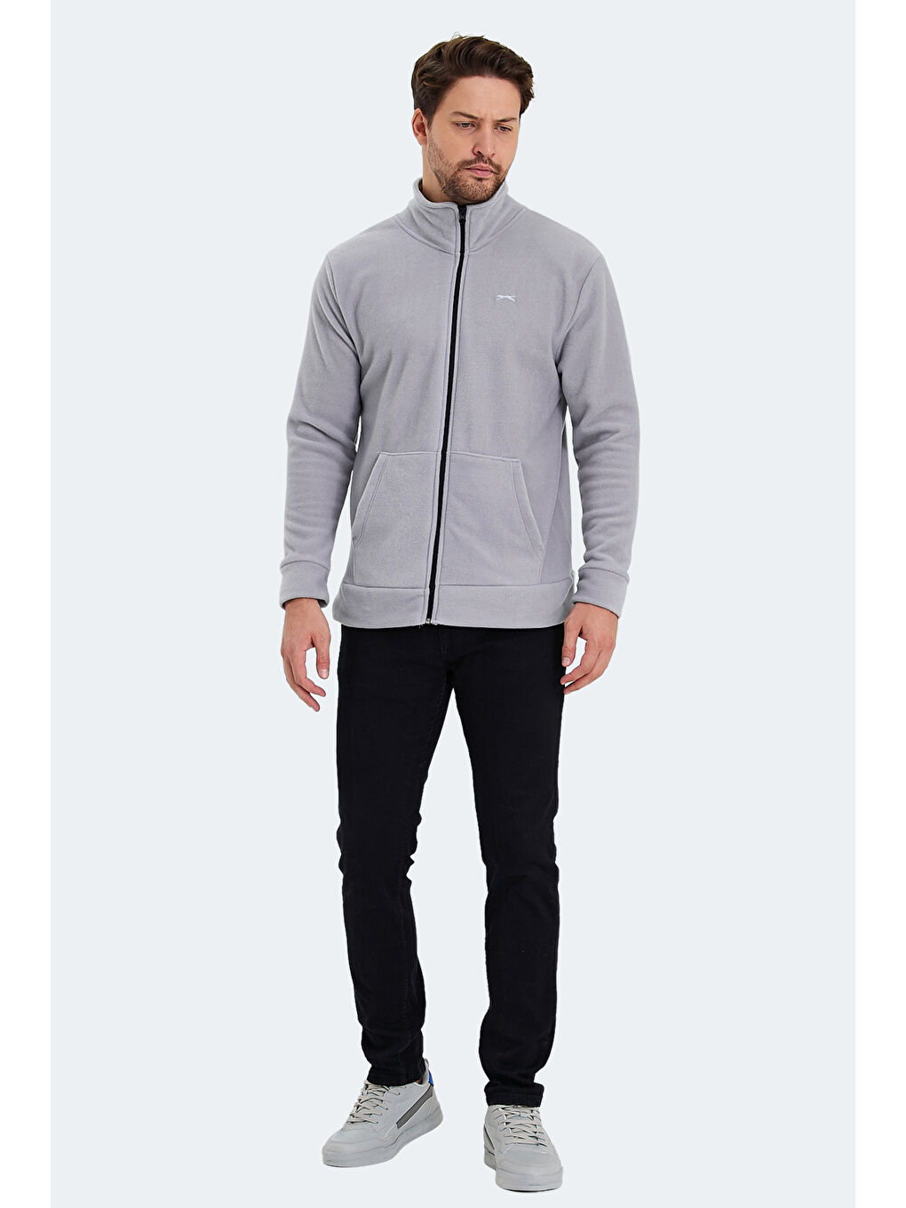 SANSA  Fermuarlı Sweatshirt Gri-6