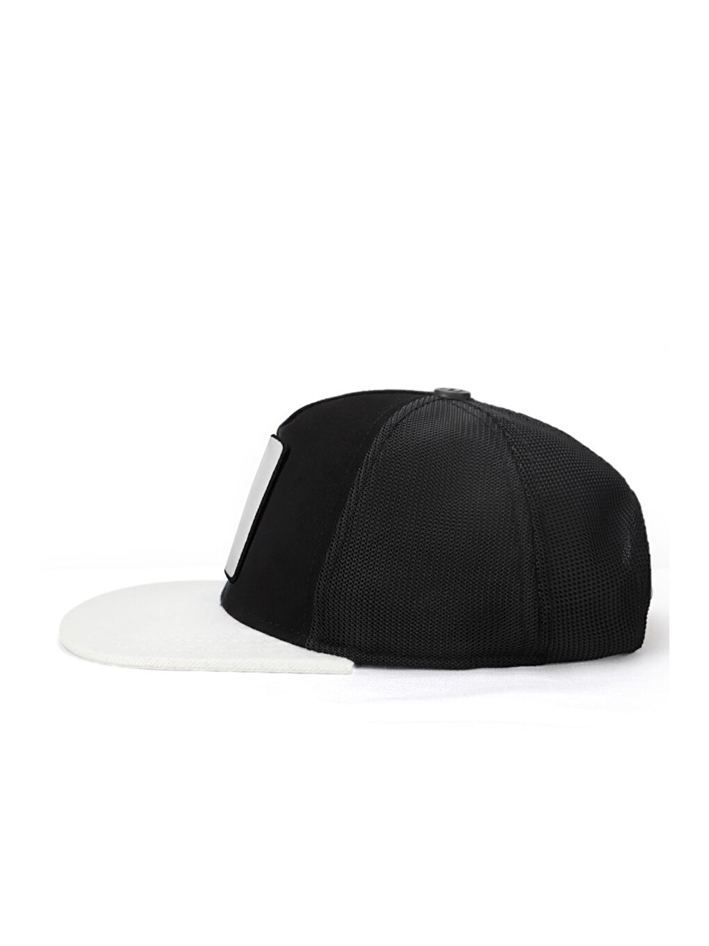 Hip Hop Kids Ayı Logolu Beyaz-Siyah Çocuk Trucker Şapka-3