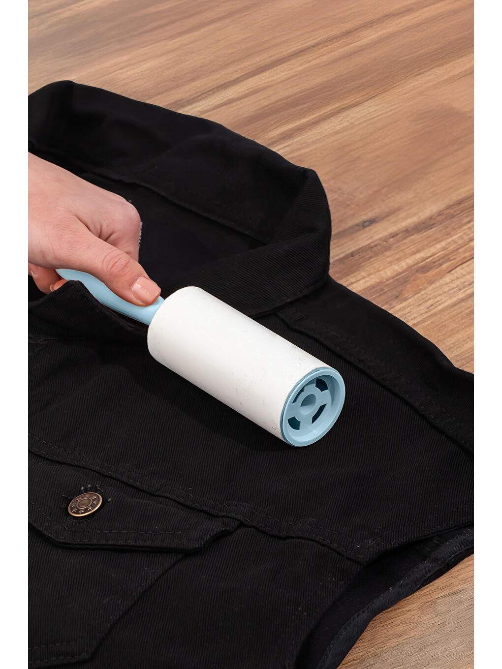 3105 Kedi Köpek Tüy Toplayıcı Rulo + 4 Adet Yedek Rulo Mavi-3