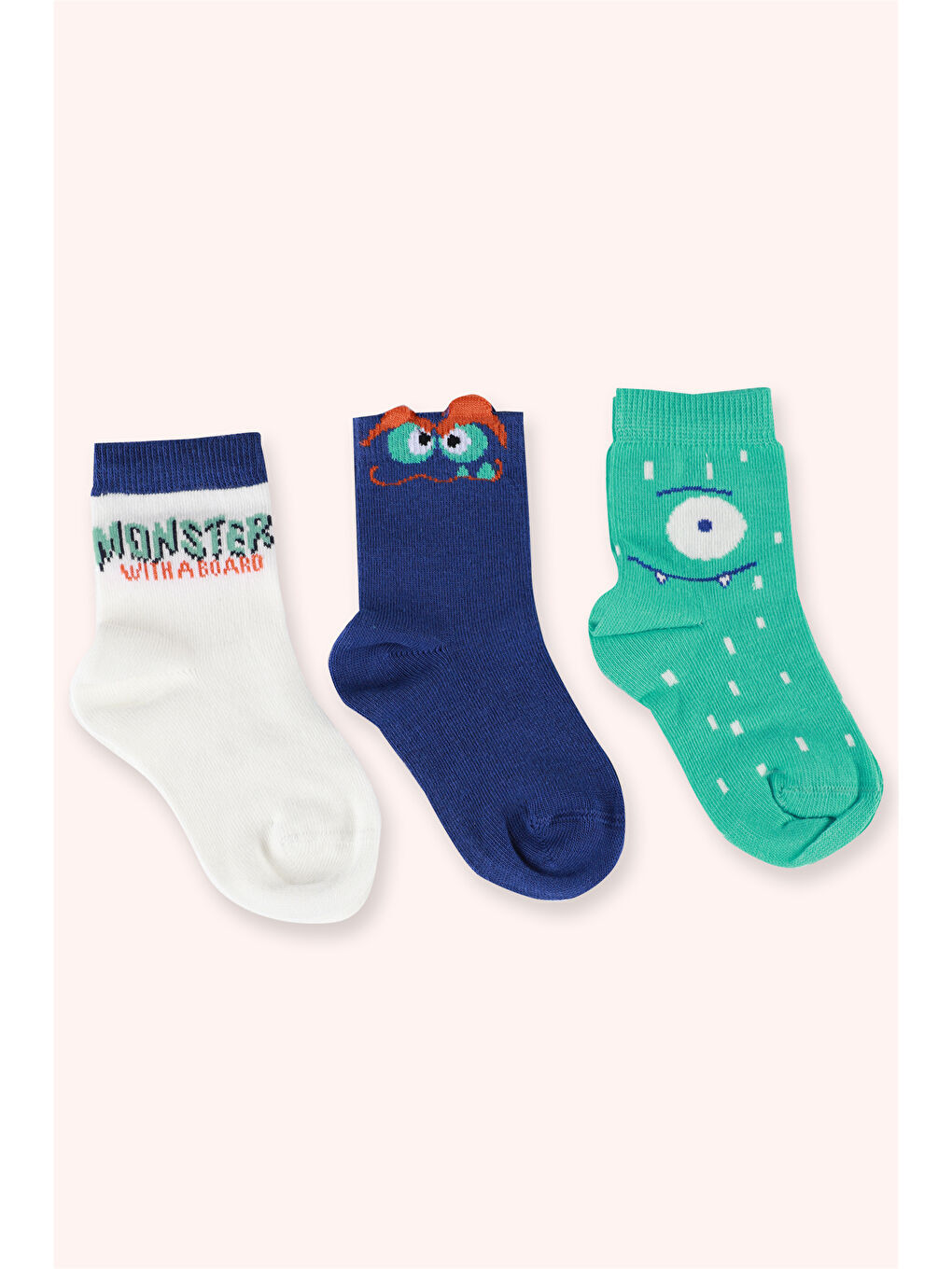Karışık Erkek Çocuk 3'lü Soket Çorap Seti