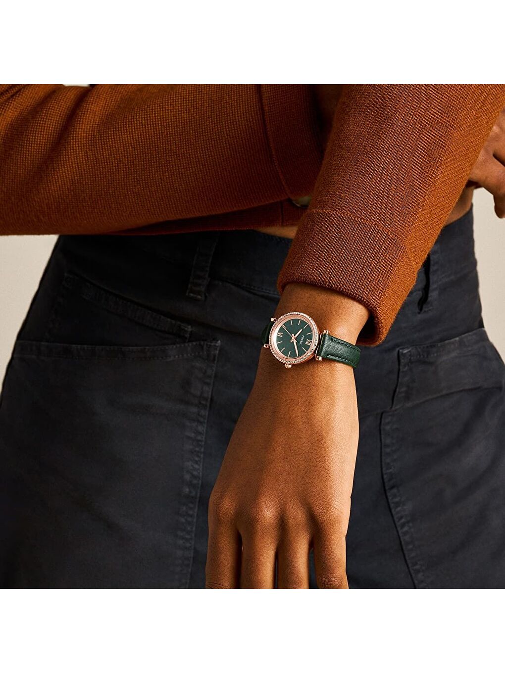 Yeşil FES5370 Kadın Kol Saati-3