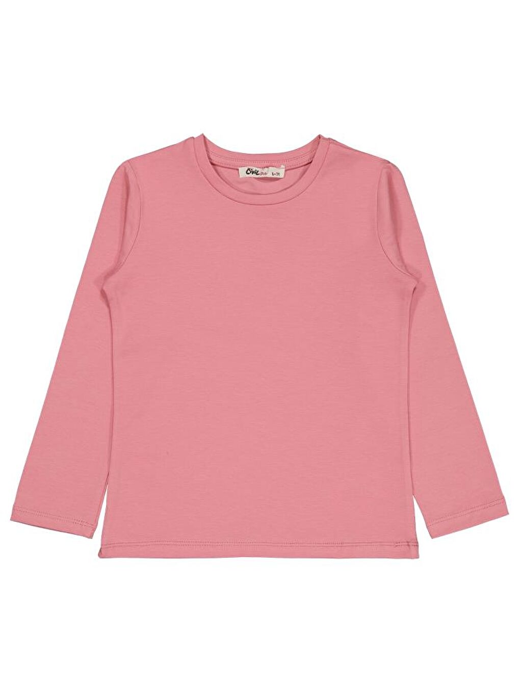 Girls Basic 10-13 Yaş Sweatshirt - Pembe 13-14 Yaş