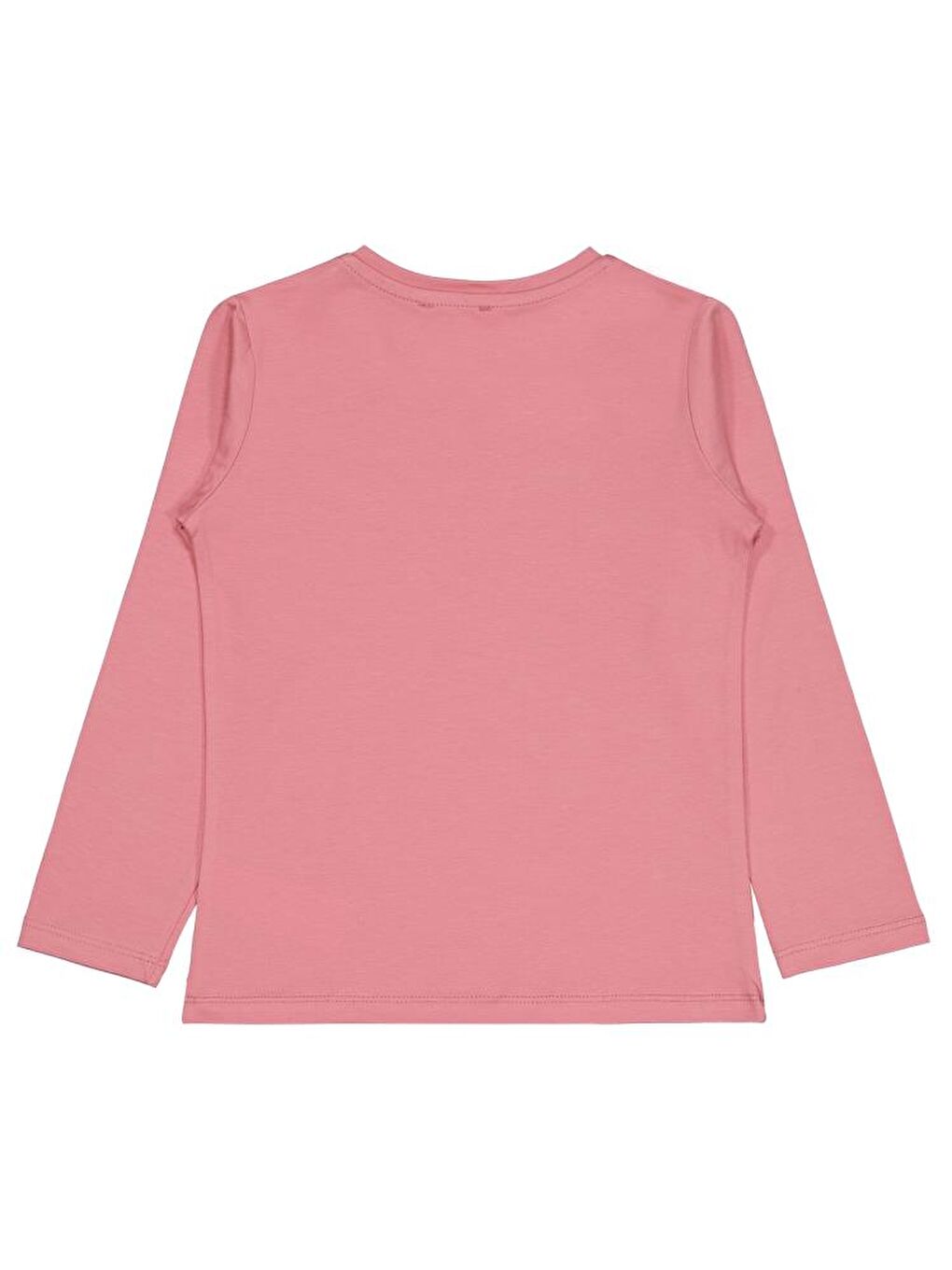 Girls Basic 10-13 Yaş Sweatshirt - Pembe 13-14 Yaş-1