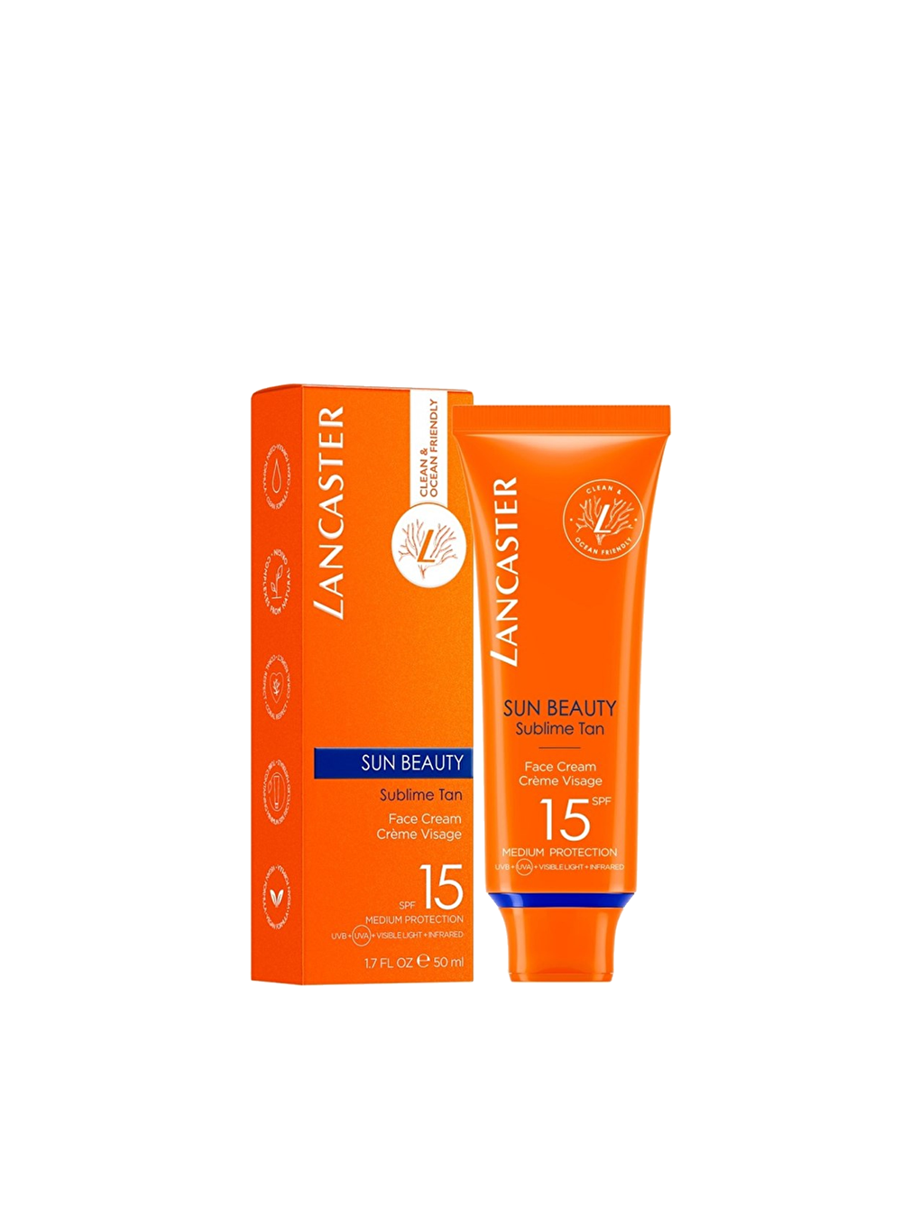 Lancaster Renksiz Sun Beauty Silky Güneş Koruyucu Yüz Kremi Spf15 50 ml