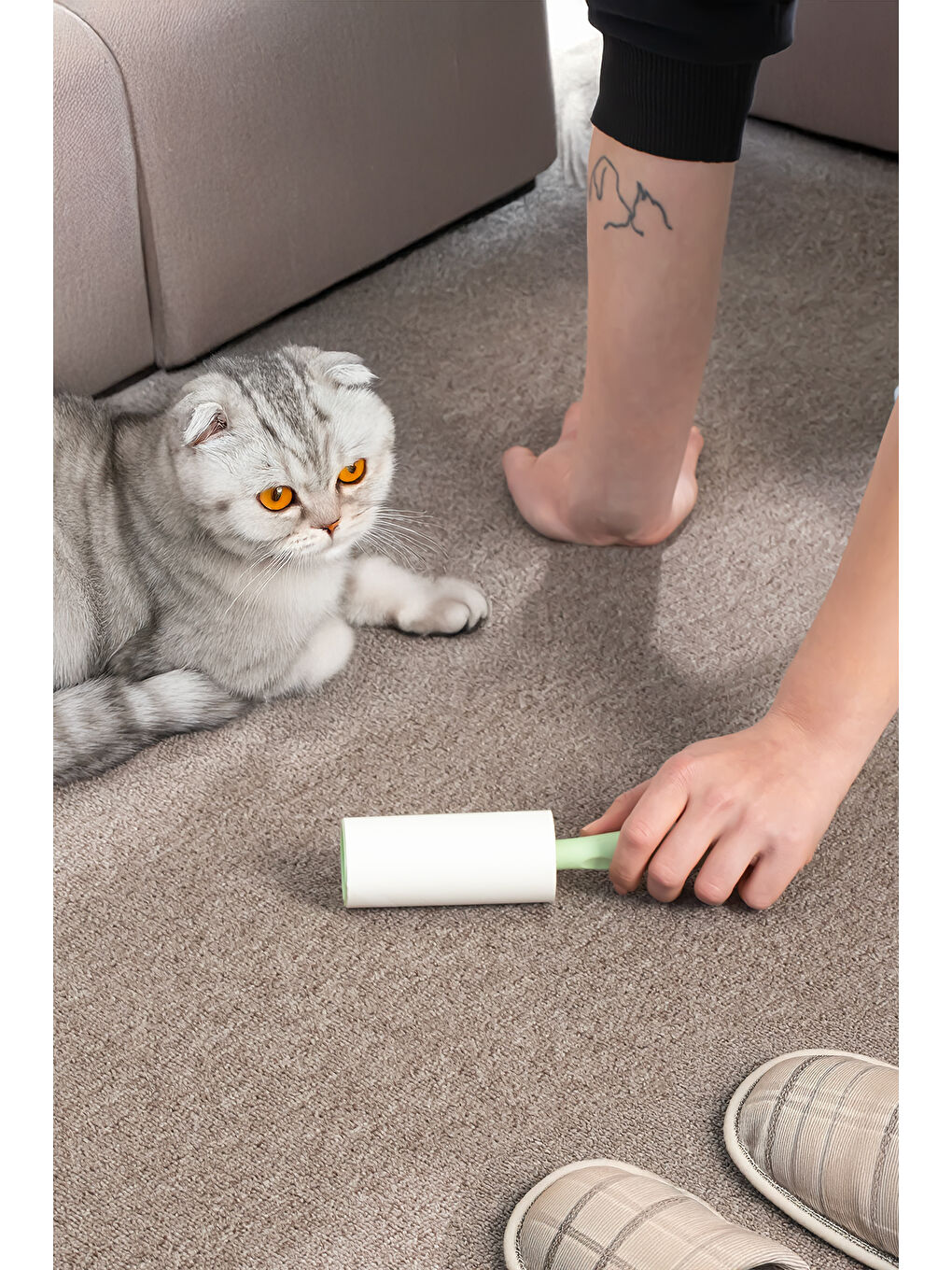 3103 Kedi Köpek Tüy Toplayıcı Rulo + 4 Adet Yedek Rulo-4