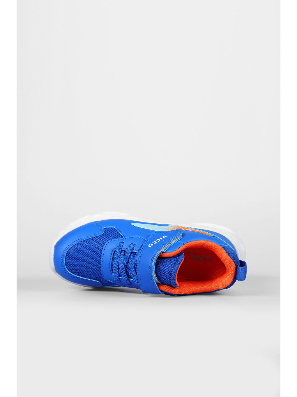 Fash Işıklı Erkek Çocuk Saks Mavi Spor Ayakkabı-4