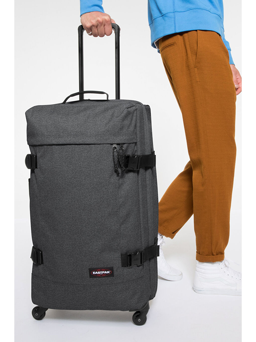 Eastpak Siyah TRANS4 M Unisex Valiz Black Denim