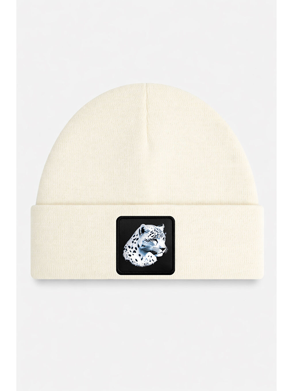 Ekru Panter Logolu Off White Bere