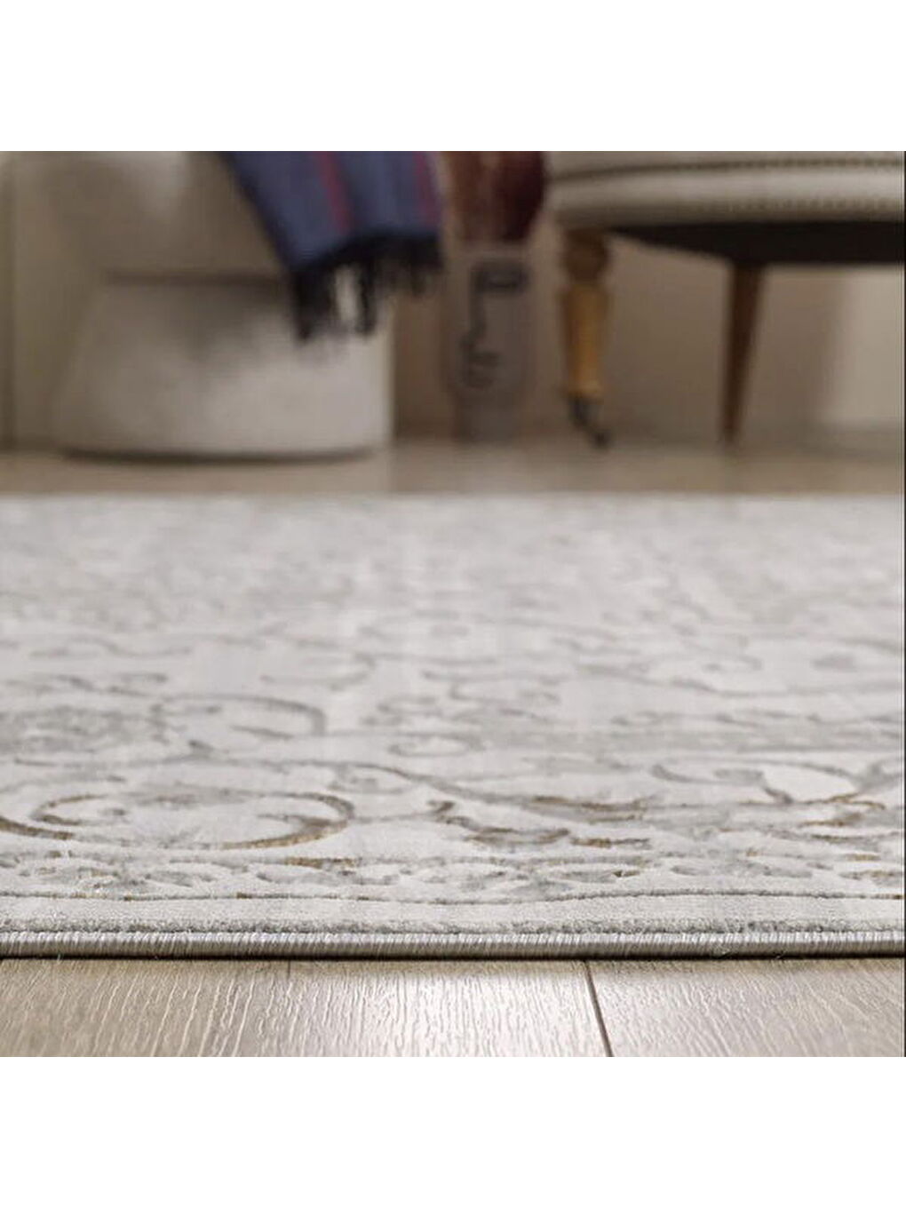 London Argonit Tozumaz Antialerjik Halı - Gri - 120x180 cm-2