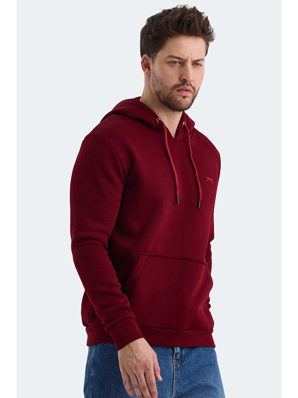 KEANS  Erkek Hoodie Bordo-5