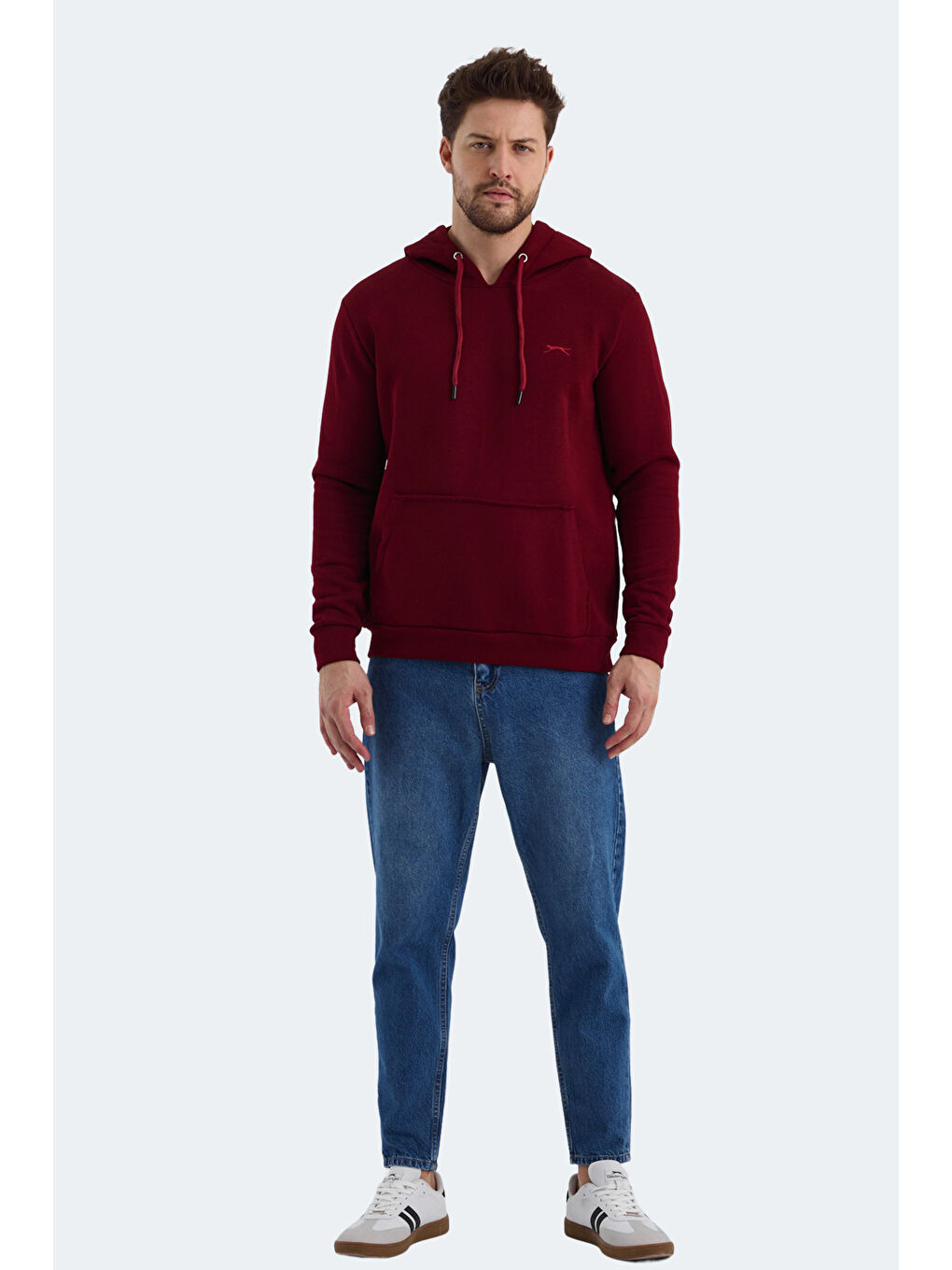 KEANS  Erkek Hoodie Bordo-6