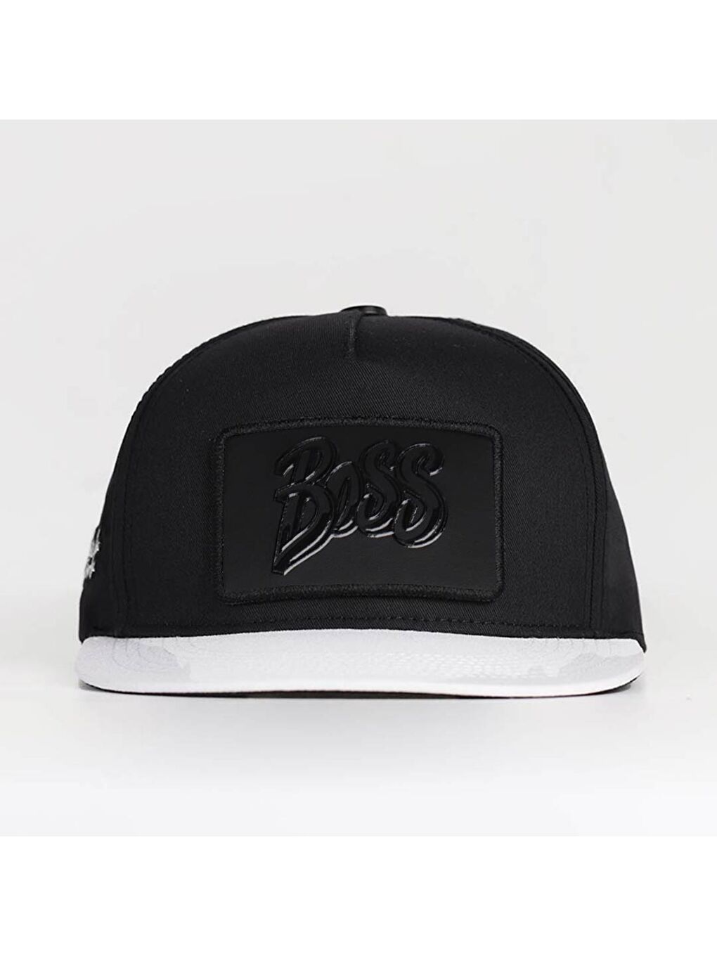 Boss Logolu Beyaz-Siyah Hip Hop Şapka-1