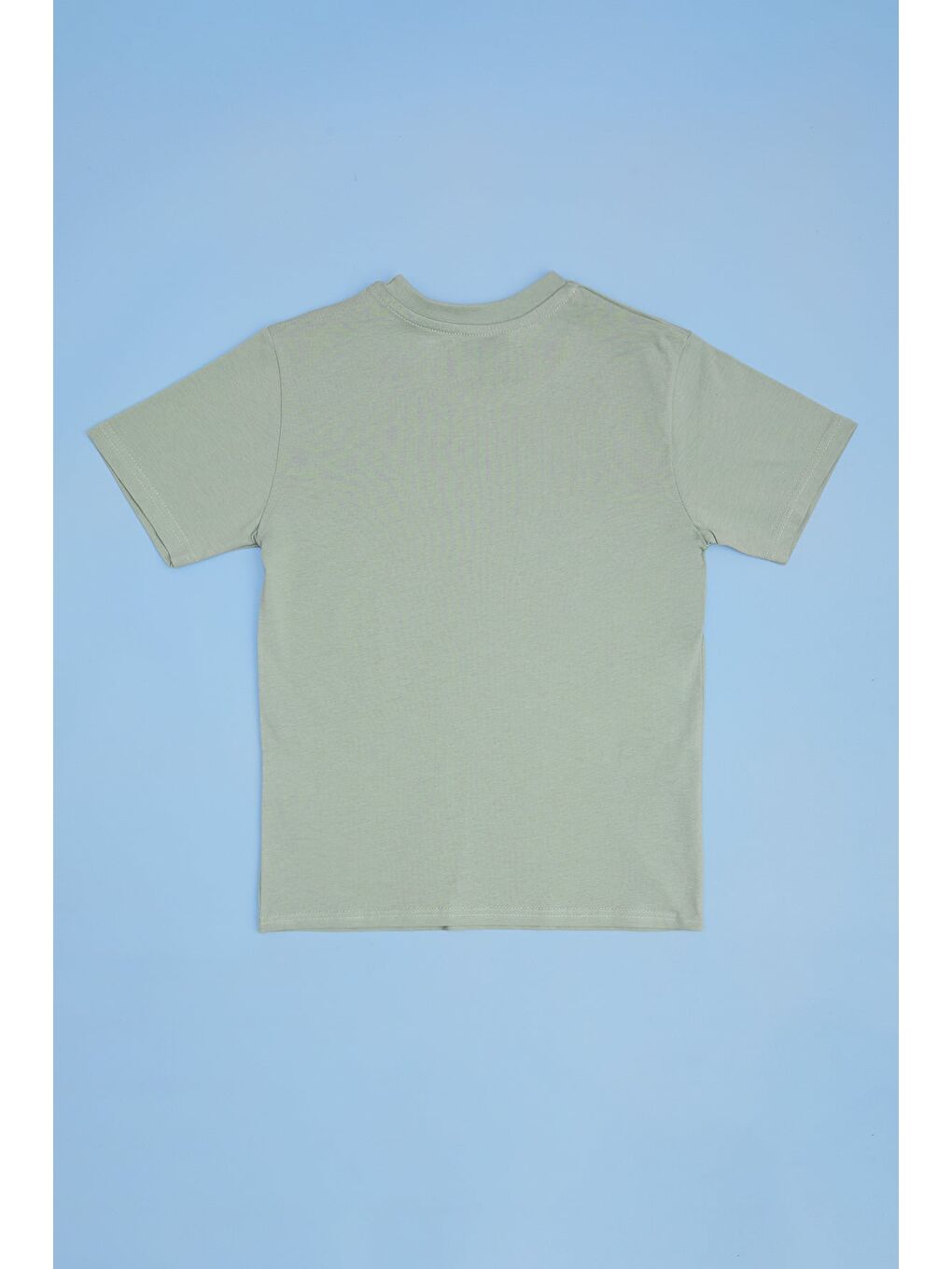 Yeşil Lıke You Cool Yazı Baskılı Erkek Çocuk Tişört-1