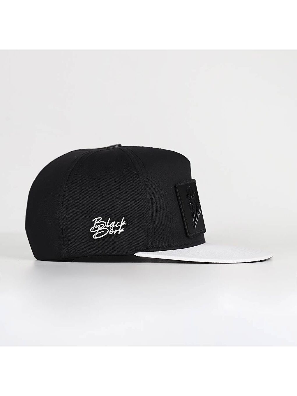 Boss Logolu Beyaz-Siyah Hip Hop Şapka-2