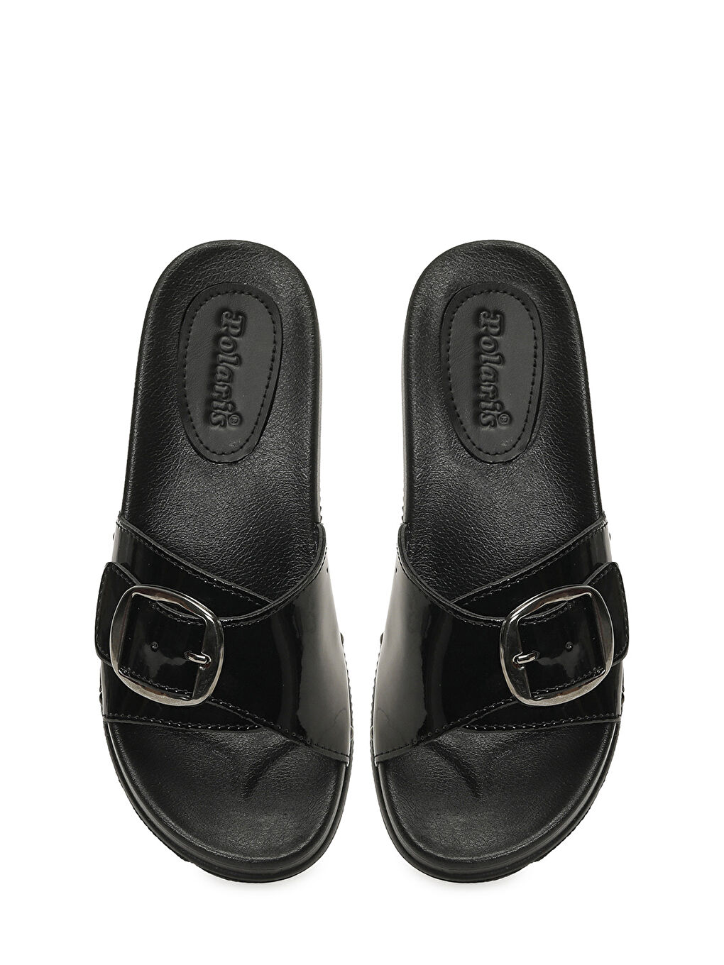 409018.Z6FX Siyah Kadın Ev Terliği-3