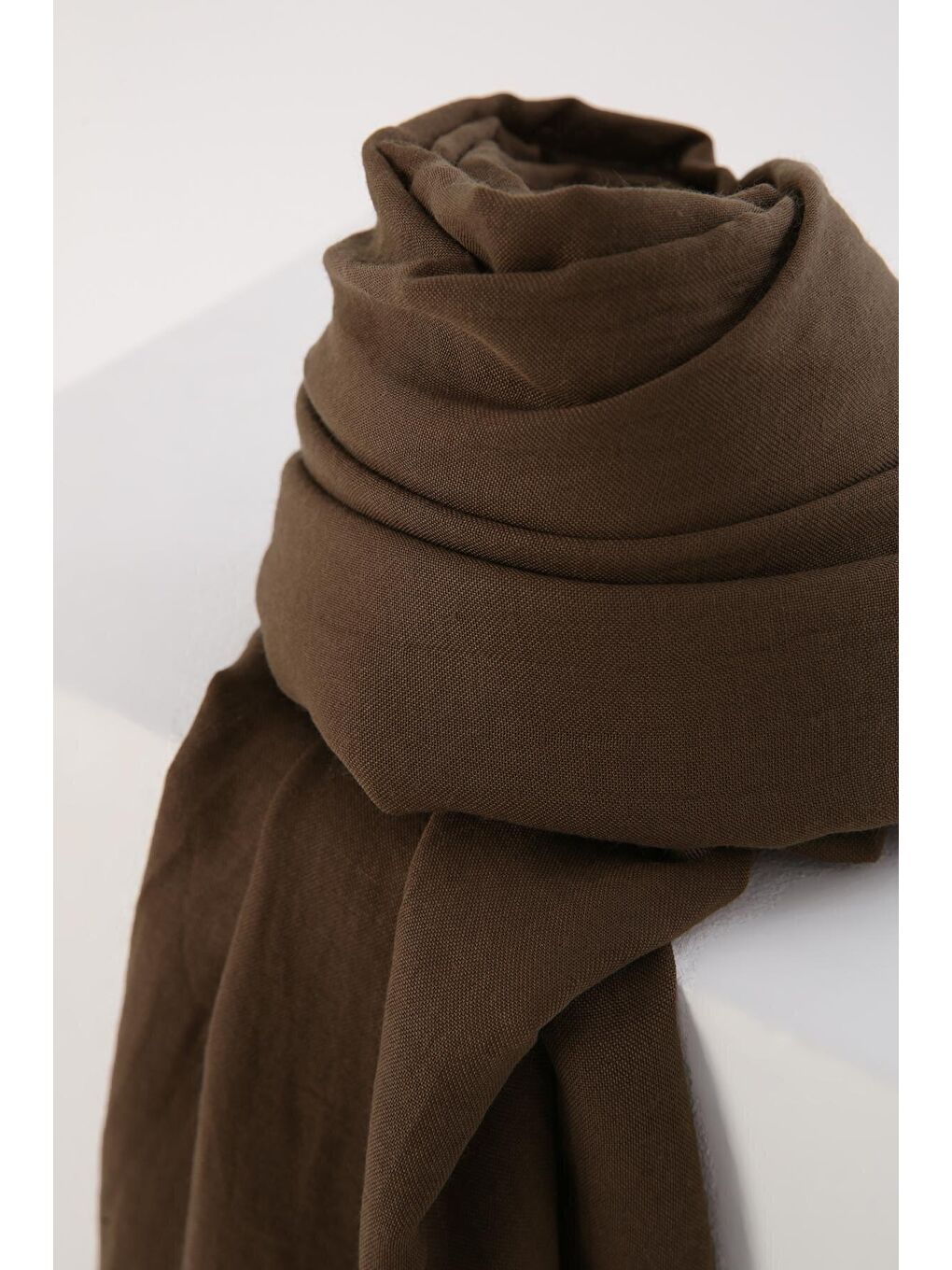 Kahverengi Pamuklu Kraş Şal-2