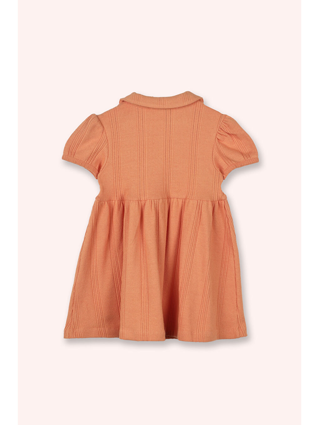 Pembe Kız Çocuk Örme Elbise-2