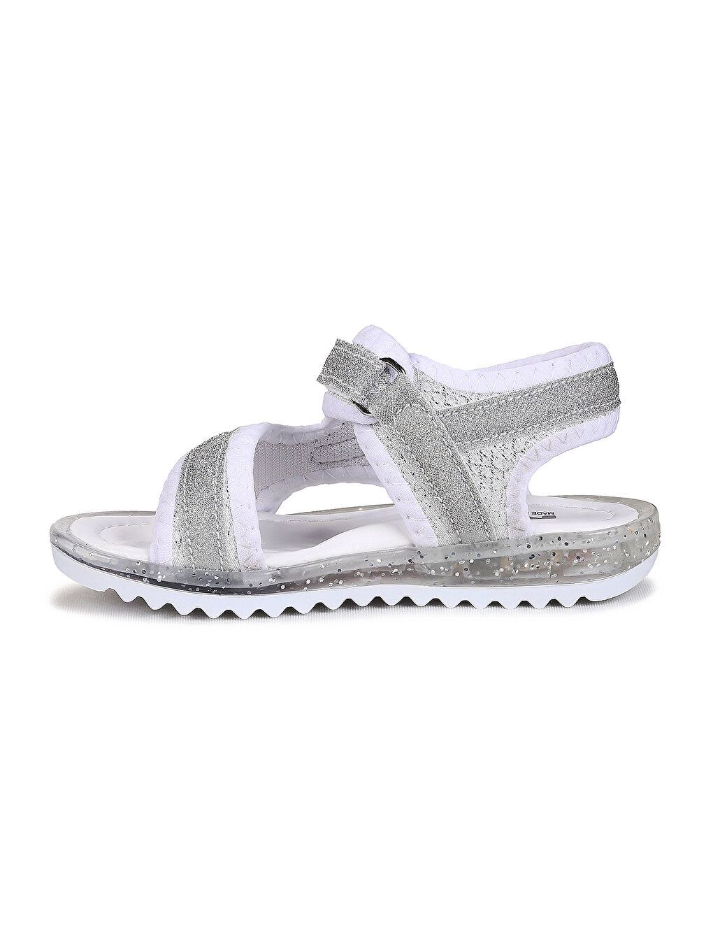 Beyaz Marlin Simli Cırtlı Kız Çocuk Sandalet-5