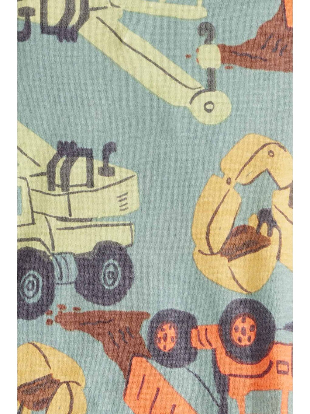 Erkek Çocuk Yeşil Pijama Set-2