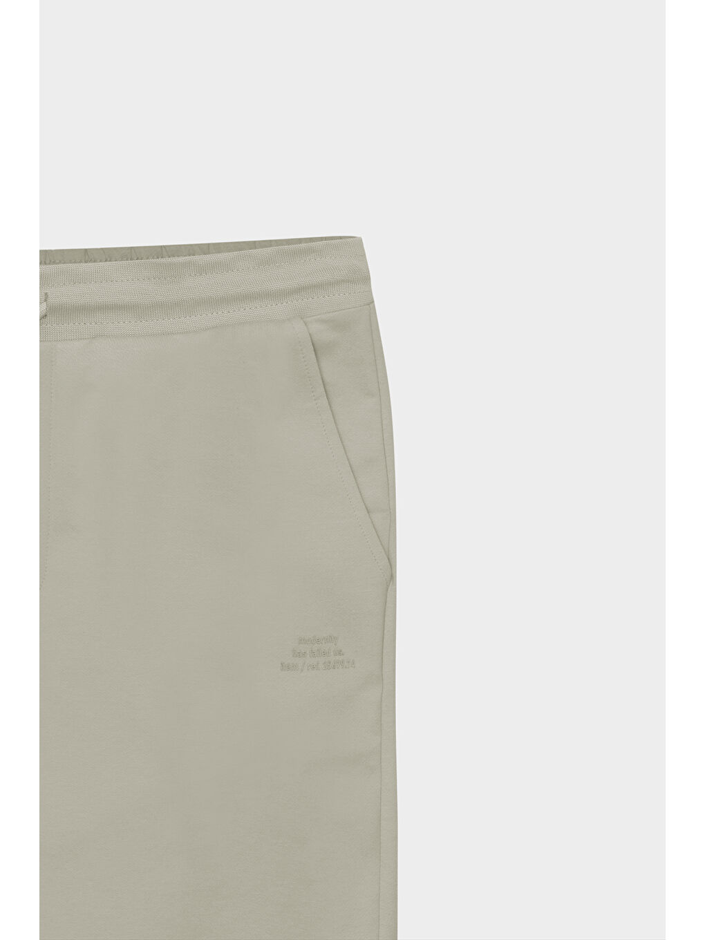 Erkek Bej Standart Fit Normal Kesim Pamuklu Cepli Rahat Örme Şort-7