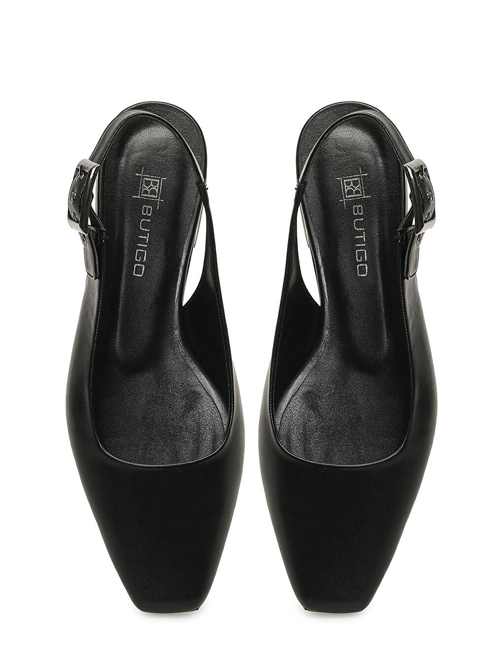 26S-015 6FX Siyah Kadın Babet-3