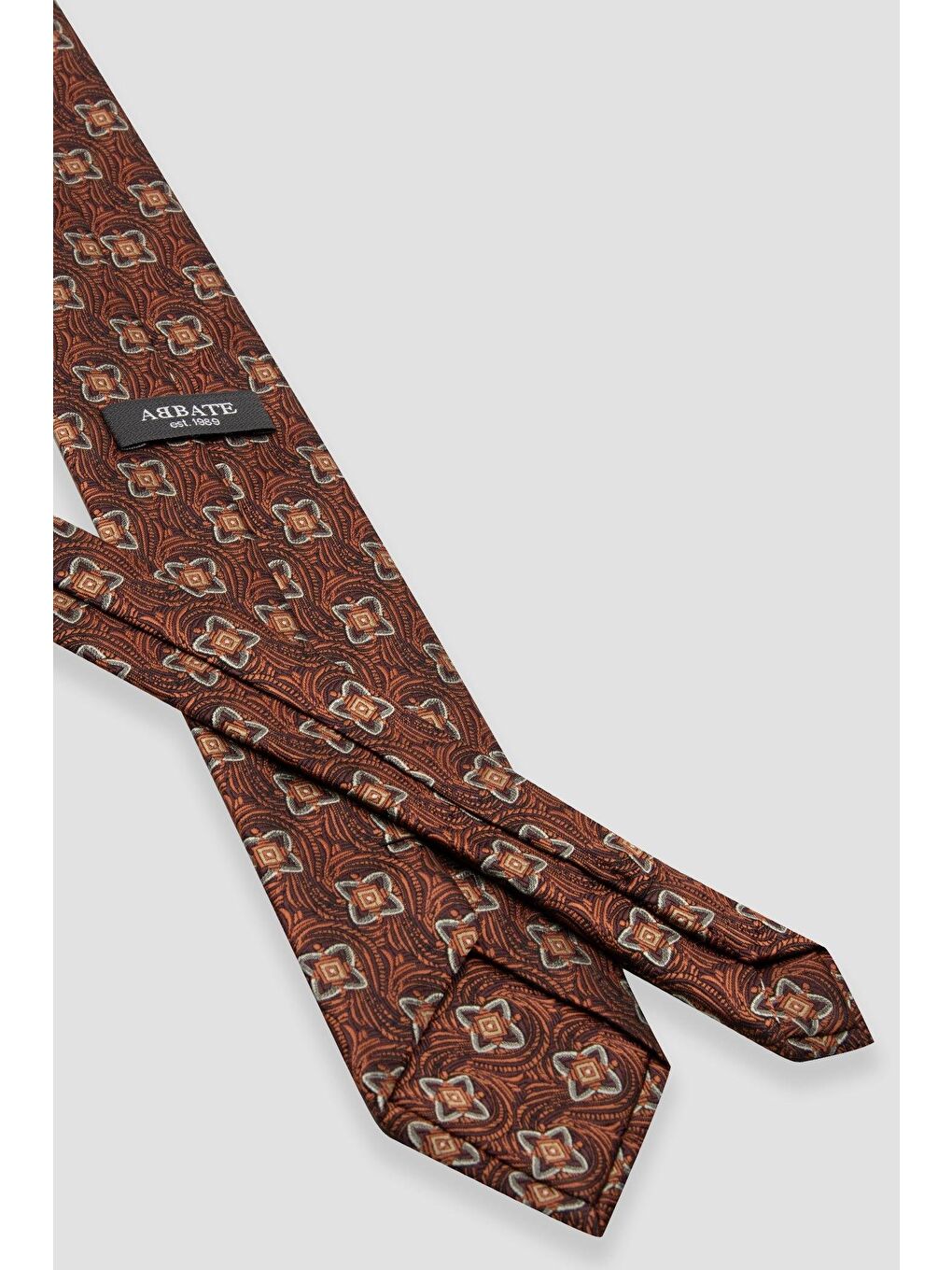 Kravat 8 Cm Mikrofiber Polyester Turuncu Erkek Desenli Kravat-2