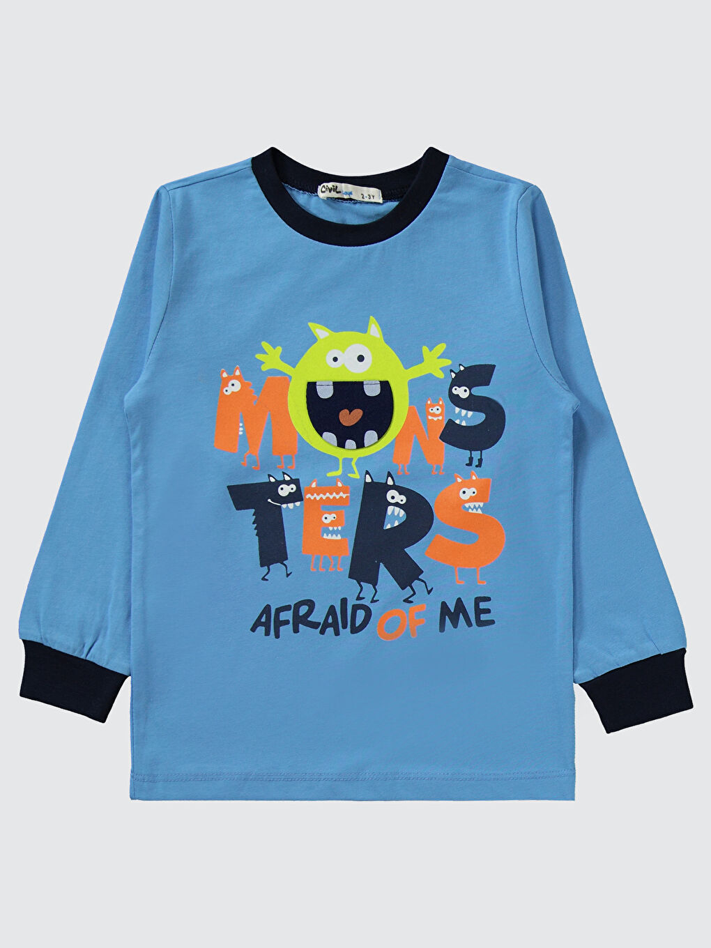 Boys Erkek Çocuk Pijama Takımı 2-5 Yaş Lacivert-2