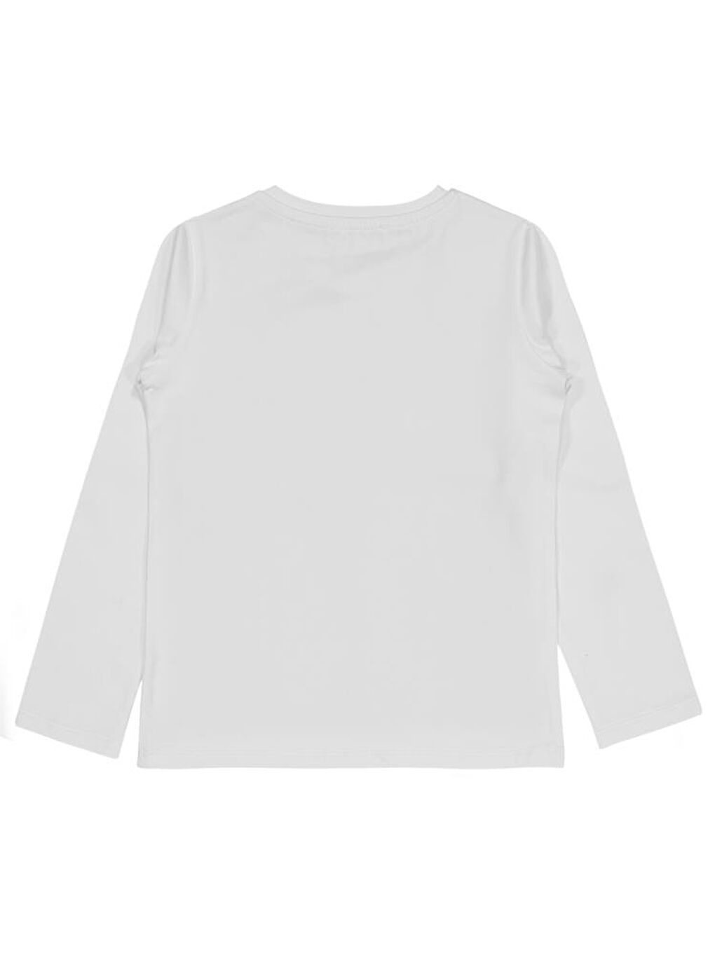 Girls Basic 10-13 Yaş Sweatshirt - Beyaz 13-14 Yaş-1