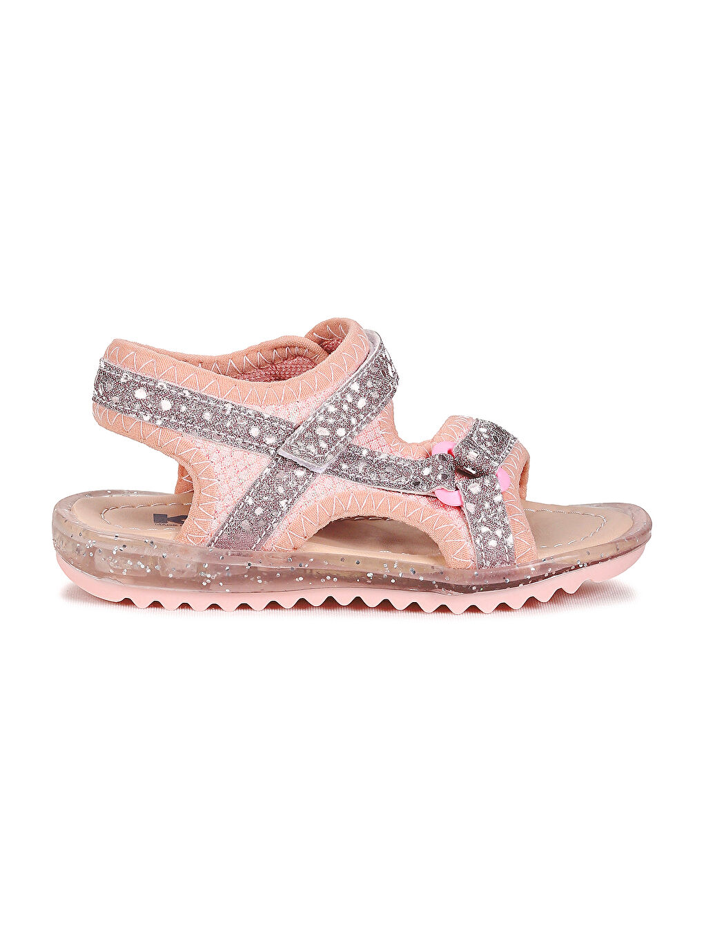 Pembe Marlin Simli Cırtlı Kız Çocuk Sandalet-3