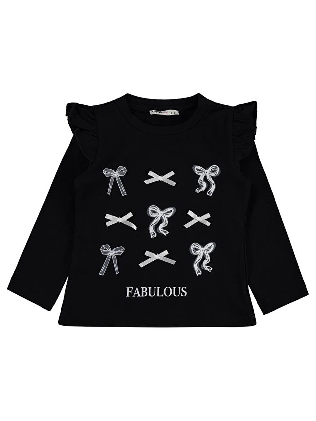 Girls FABULOUS BASKILI 2-5 Yaş Sweatshirt - Siyah3-4 Yaş