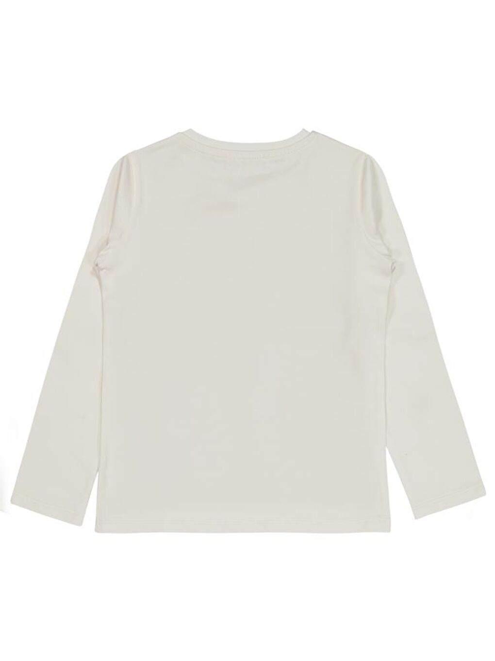 Girls Basic 10-13 Yaş Sweatshirt - Ekru 10-11 Yaş-1