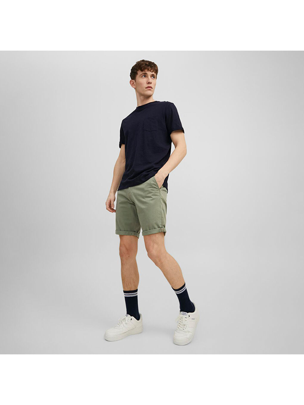 Bowie Solid Erkek Haki Şort-1