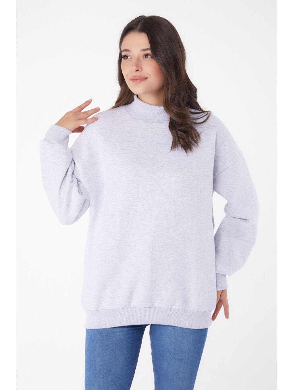 Sweatshirt Gri - 26047-1