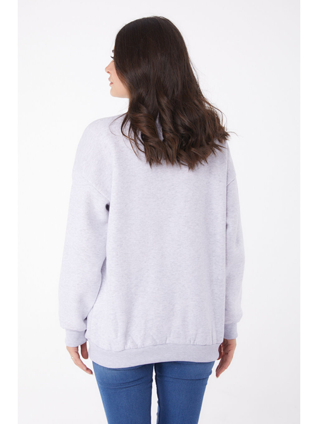 Sweatshirt Gri - 26047-3