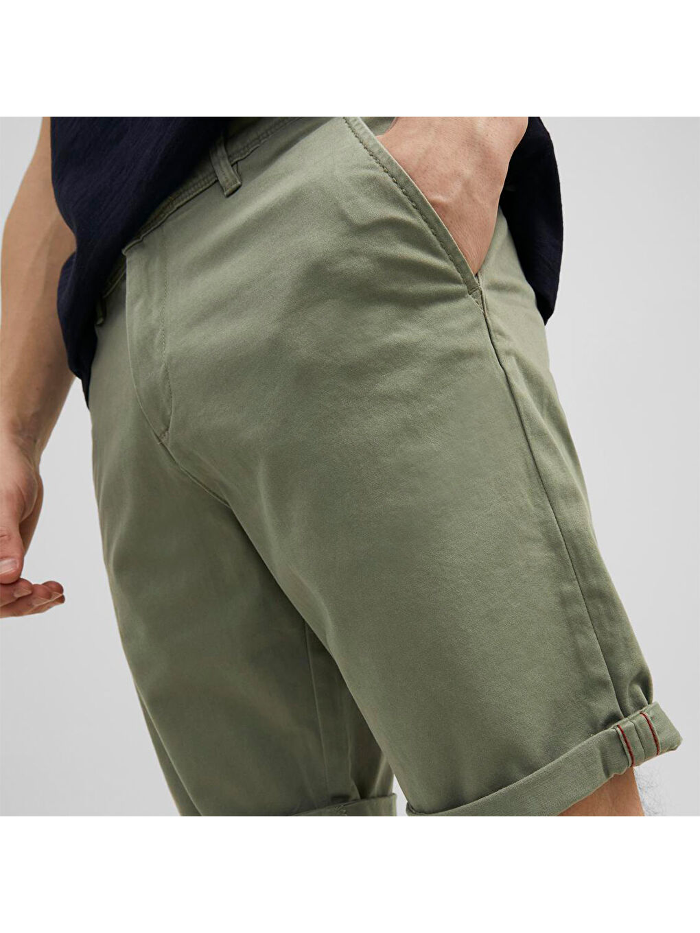 Bowie Solid Erkek Haki Şort-3