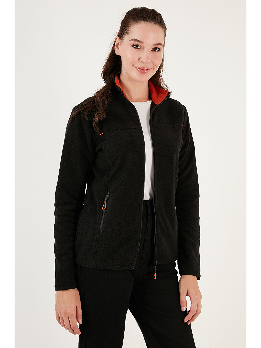 Lila Slim Fit Anti-Pilling Tüylenme Yapmayan Fermuarlı Cepli Hırka 2' li Paket Polar 5907002S2-1