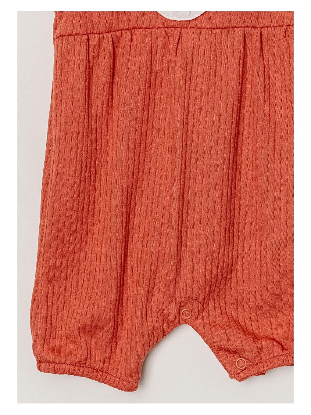 Fuşya Organik Tatlı Yenidoğan Fır Fır Yaka Detalı Çıt Çıt Kapatmalı Esnek Kız Bebek Tulumu-2