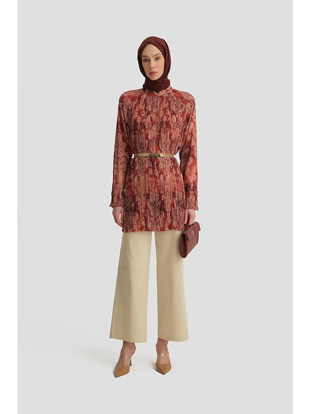 Tunik 25K4614 Bordo-3