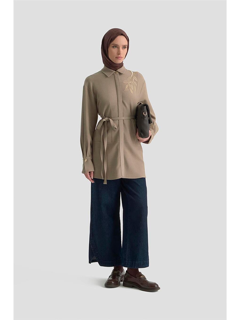 Bej Pensli Tunik 25K4951 Latte-1