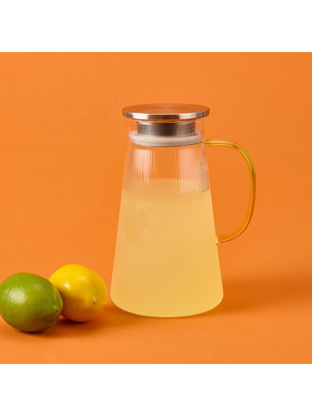 Mien Renksiz Borosilikat Cam Sürahi - Şeffaf - 1500 ml