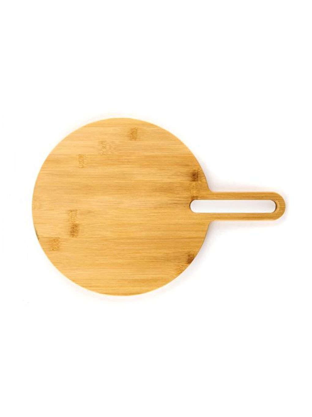 Bambu Yuvarlak Kesim Tahtası - Kahverengi - 40x28 cm-1