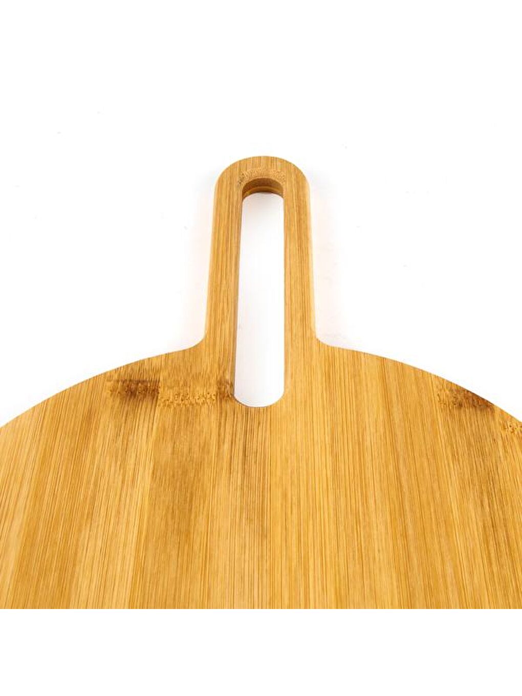 Bambu Yuvarlak Kesim Tahtası - Kahverengi - 40x28 cm-3