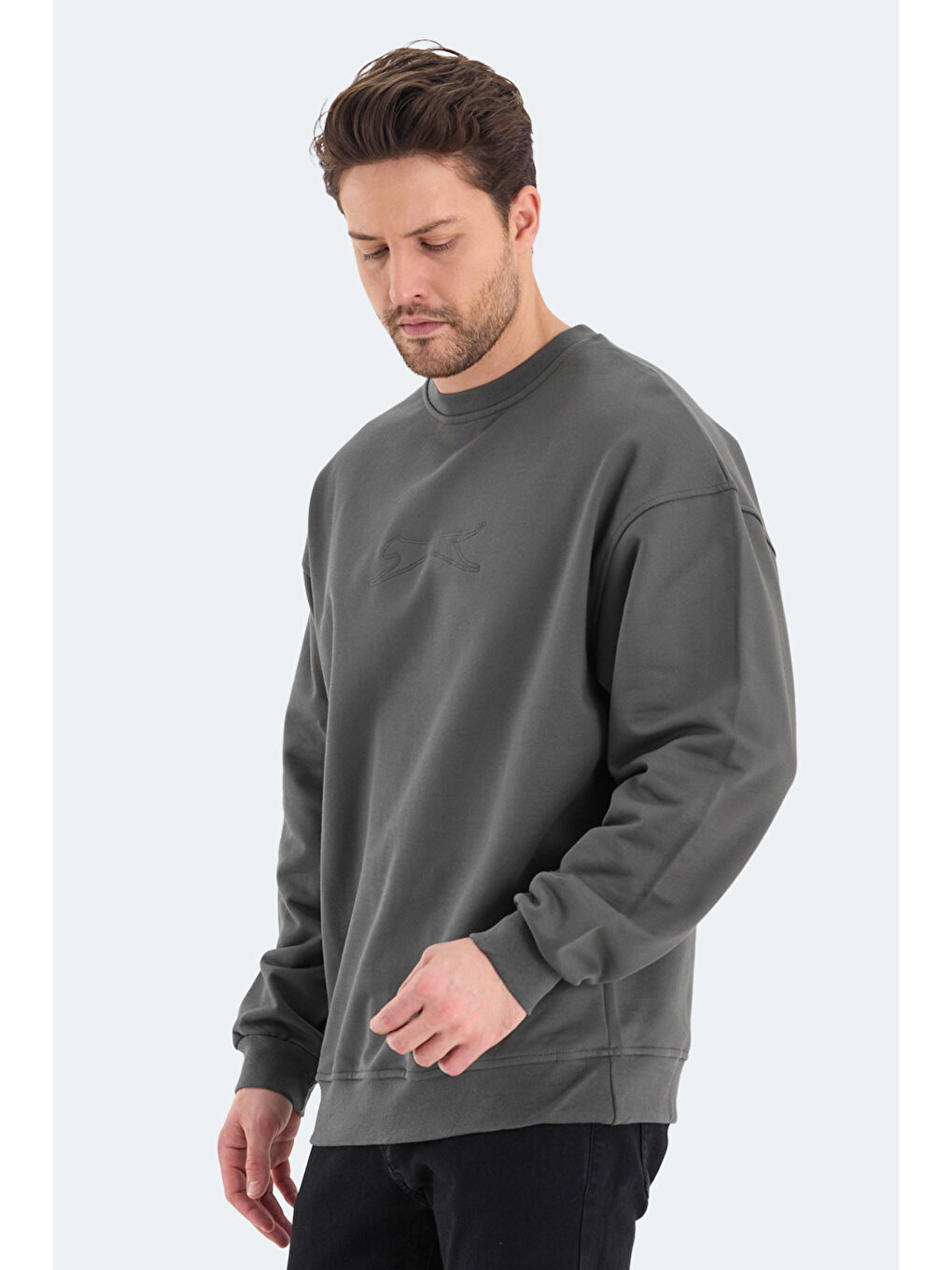 SLAZENGER VADIK OVERSIZE Erkek Sweatshirt Haki - 2