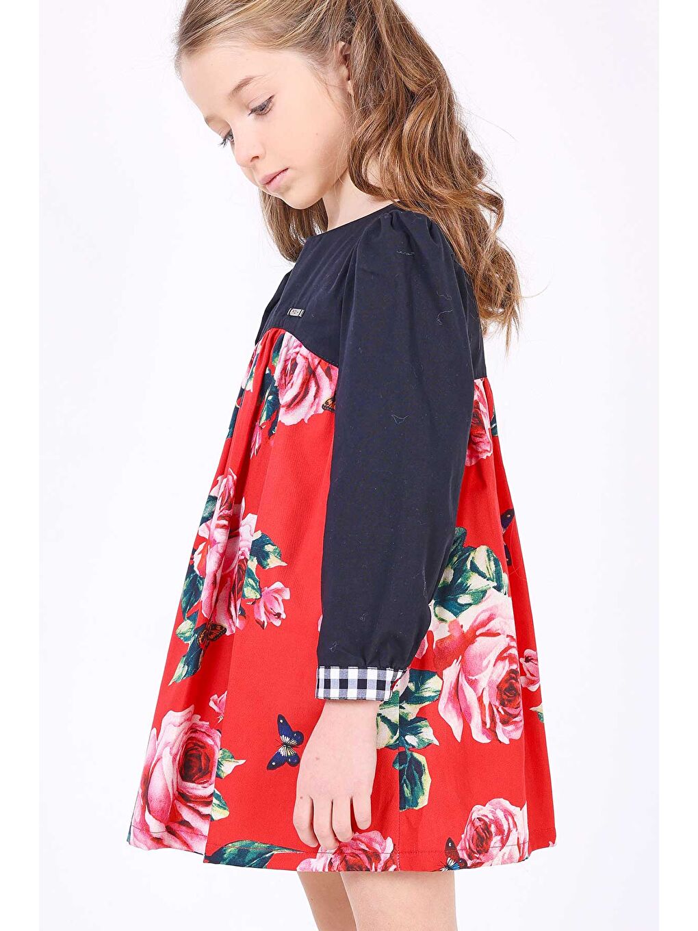 Karışık Kız Çocuk Uzun Kollu Elbise-1